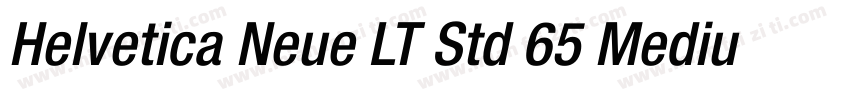 Helvetica Neue LT Std 65 Medium字体转换